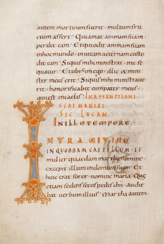 Decorated Initial I; Gospel Lectionary, late 10th century. Creator: Unknown.
