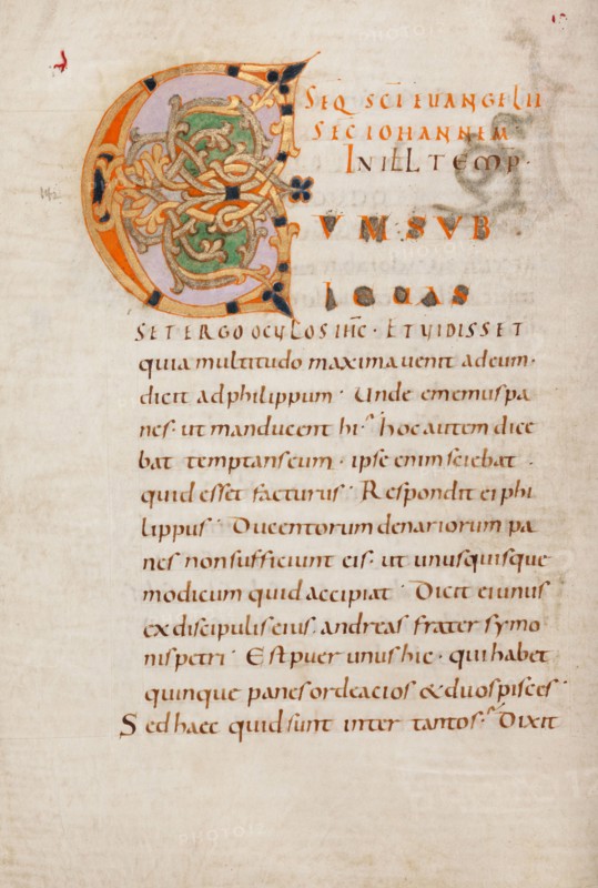 Decorated Initial C; Gospel Lectionary, late 10th century. Creator: Unknown.