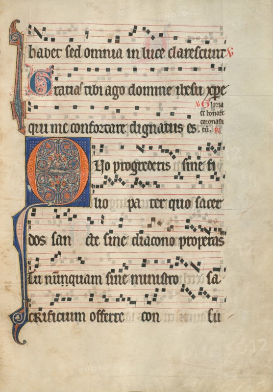 Initial Q: The Martyrdom of Saint Lawrence; Antiphonal, about 1260-1270. Creator: Unknown.
