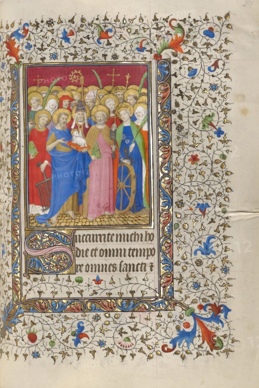All Saints; Book of Hours, about 1415-1420. Creator: Boucicaut Master.