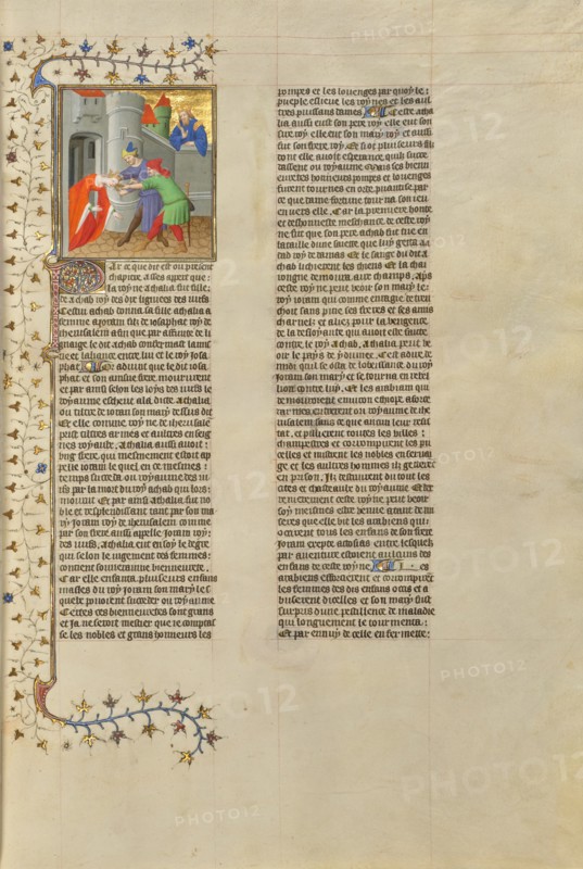 Athaliah, Queen of Judah, Dragged from the Temple, about 1413-1415. Creators: Boucicaut Master, Workshop of the Boucicaut Master.