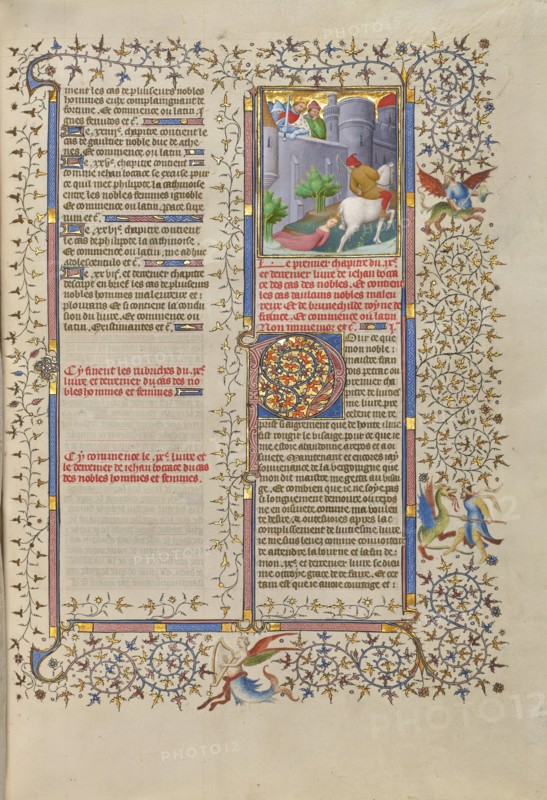 The Death of Brunhilde, Queen of France; Des cas des nobles hommes et femmes, about 1413-1415. Creator: Boucicaut Master.
