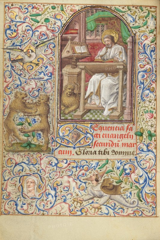 Saint Mark; Hours of Simon de Varie, 1455. Creator: Dunois Master.