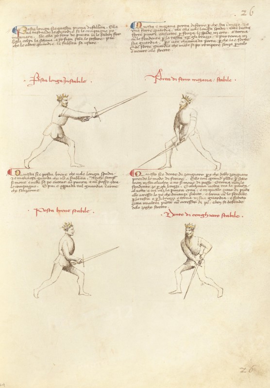 Combat with Sword; Fior di Battaglia, about 1410. Creator: Fiore Furlan dei Liberi da Premariacco.
