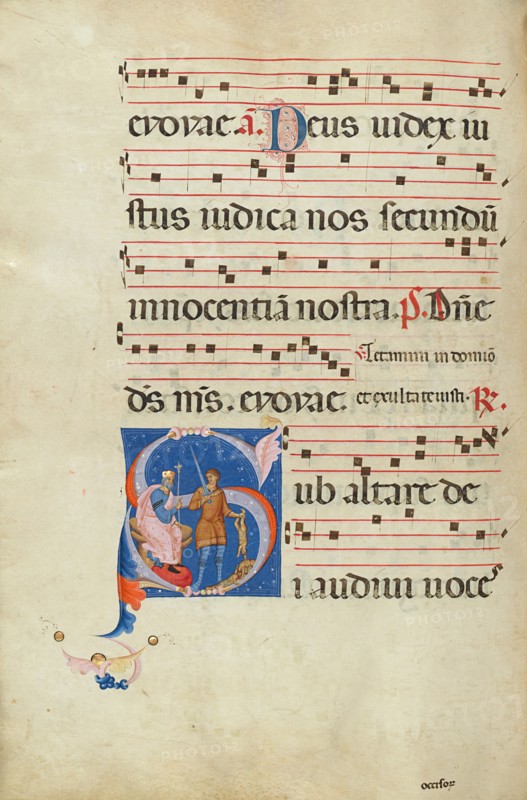 Initial S: The Massacre of the Innocents; Antiphonal, late 13th century. Creator: Master of Gerona.