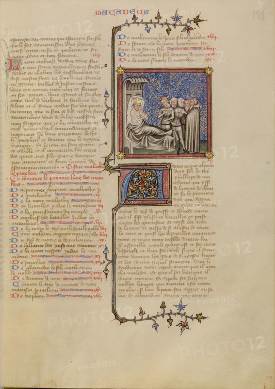 Alexander the Great with His Generals, about 1360-1370. Creator: Master of Jean de Mandeville.