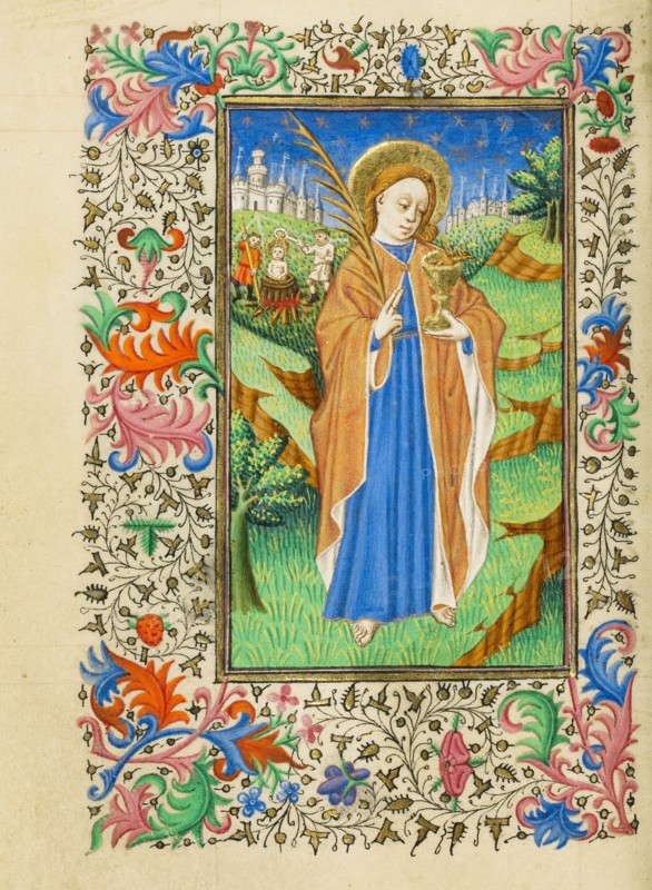 Saint John the Evangelist; Book of Hours, about 1430-1440. Creator: Fastolf Master.