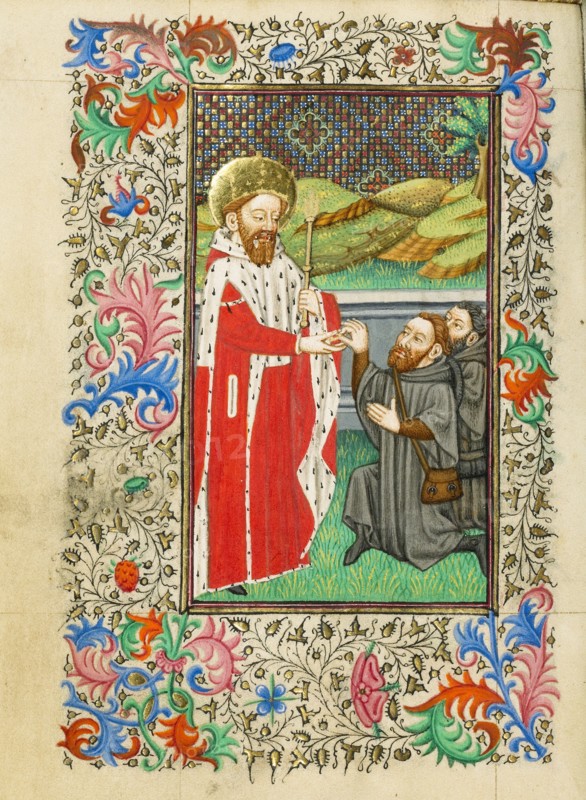 Saint Edward the Confessor; Book of Hours, about 1430-1440. Creator: Fastolf Master.