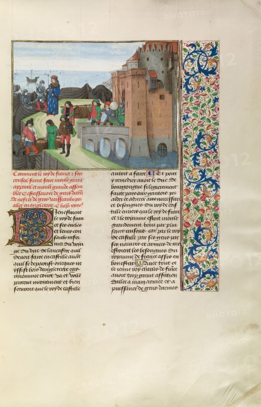 King Charles VI of France Preparing for War with England, c1380s; about 1480-1483. Creator: Master of the Getty Froissart.