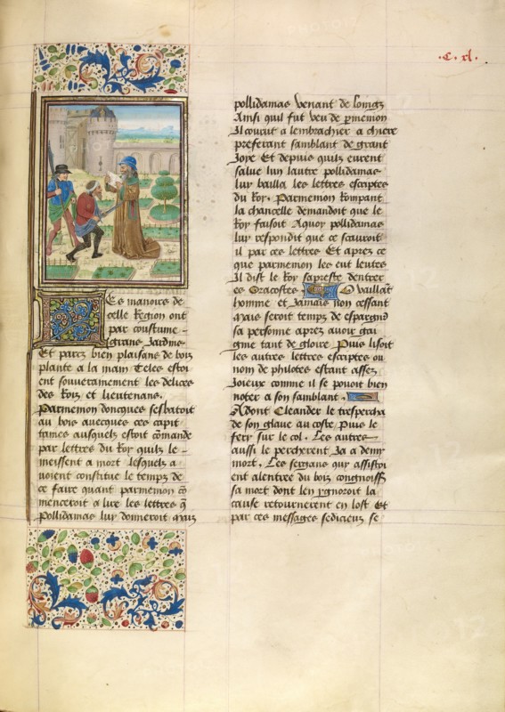 The Death of Parmenion; Livre des fais d'Alexandre le grant, about 1470-1475. Creator: Master of the Jardin de vertueuse consolation.