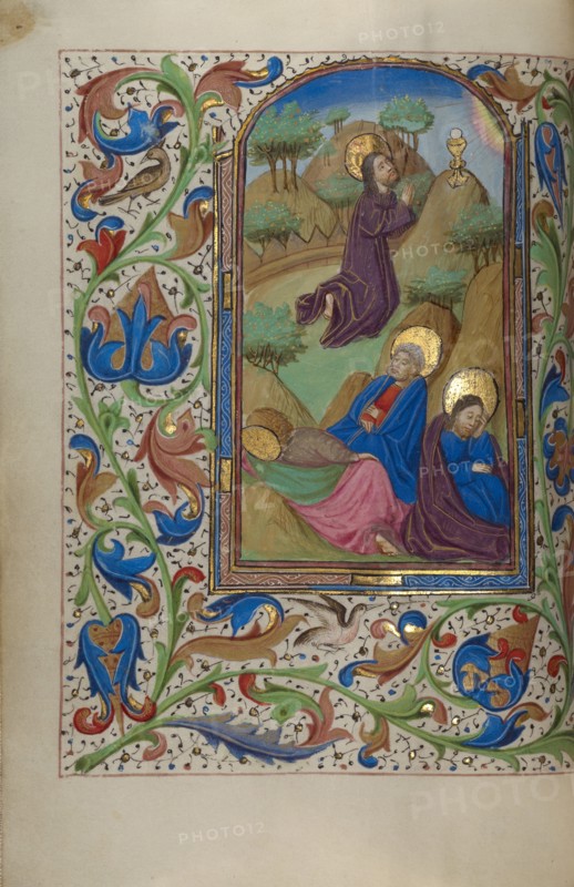 The Agony in the Garden; Book of Hours, about 1450-1455. Creator: Master of the Lee Hours.