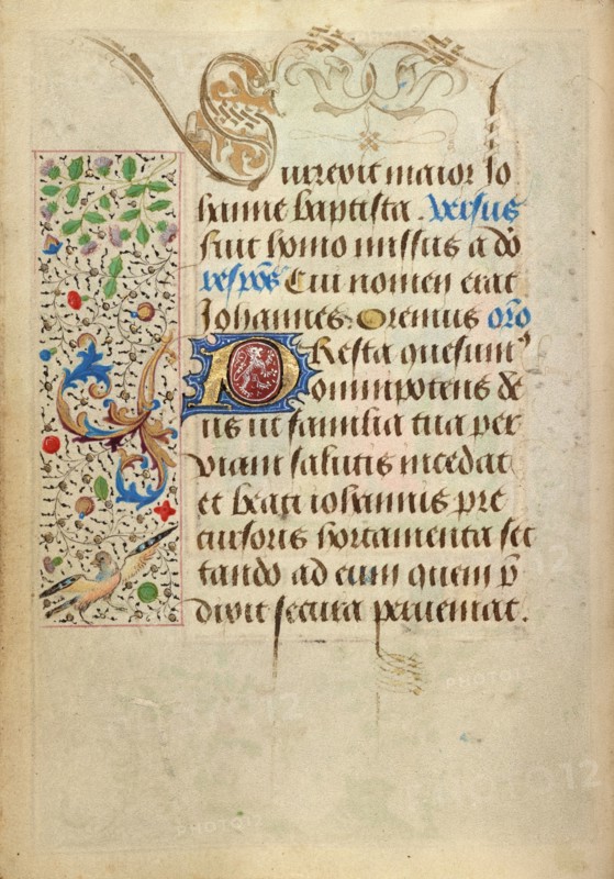 Decorated Text Page; Prayer Book of Charles the Bold, 1469. Creator: Nicolas Spierinc.