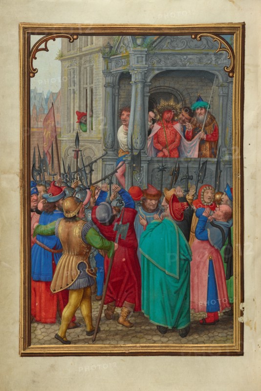 Ecce Homo; Prayer Book of Cardinal Albrecht of Brandenburg, about 1525-1530. Creator: Simon Bening.