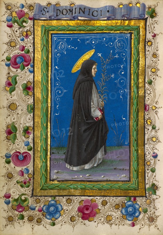 Saint Dominic; Gualenghi-d'Este Hours, about 1469. Creator: Taddeo Crivelli.