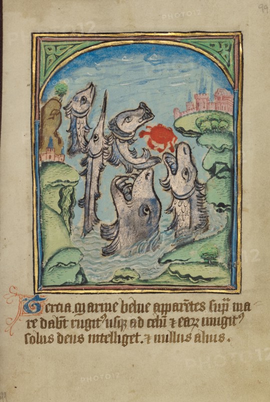 The Third Sign before the Day of Judgment; Illustrated Vita Christi..., about 1480-1490. Creator: Unknown.