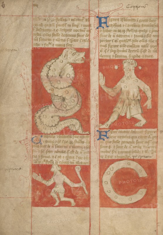 Constellation; Astronomical and Medical Miscellany, late 14th century, shortly after 1386. Creator: Unknown.