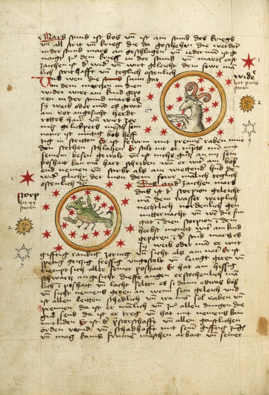 Aries: Scorpio, shortly after 1464. Creator: Unknown.