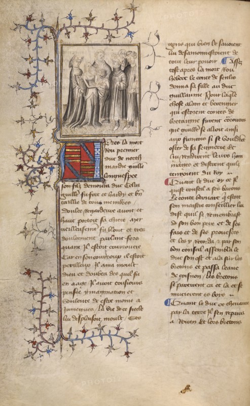 The Marriage of William I with the Daughter of Count Herbert de Senlis, about 1400-1415. Creator: Unknown.