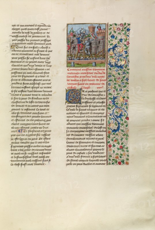 Thomas Moreaux, Marshall of John of Gaunt, Fighting at Ruelles, c1386. Creator: Unknown.