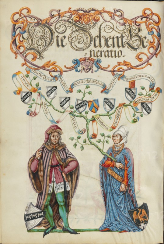 The Tenth Generation, Georg Derrer; Genealogy of the Derrer Family, about 1626-1711. Creator: Unknown.