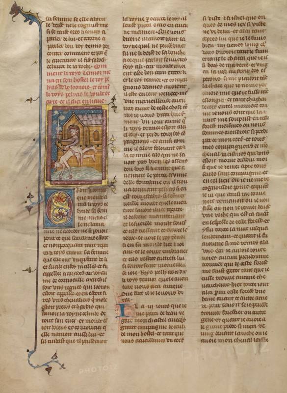 King Pelias Throwing King Tanor into the Sea, about 1320-1340. Creator: Unknown.