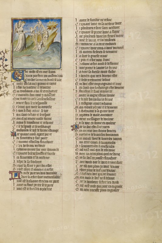 The Wheel of Fortune; Roman de la Rose, about 1405. Creator: Unknown.