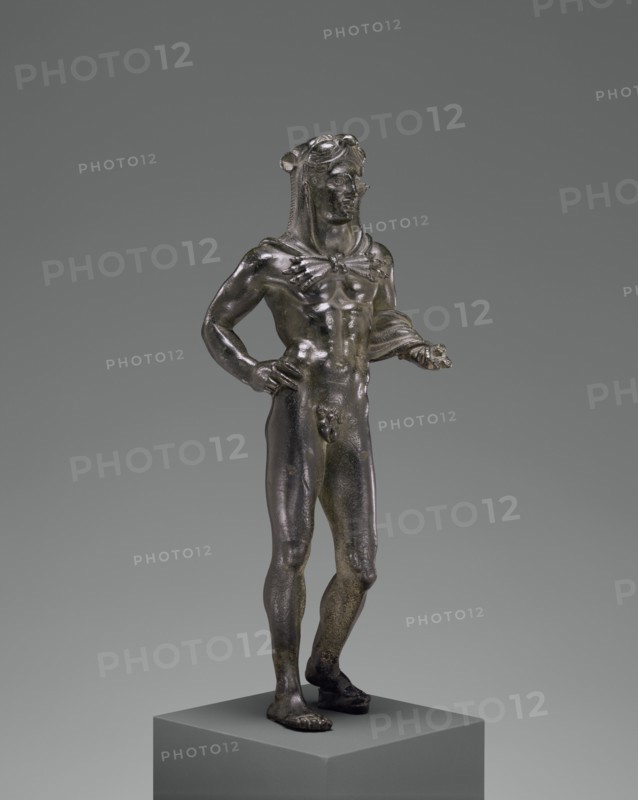 Votive Statuette of Hercle; Statuette of Hercle, 320-280 B. C. Creator: Unknown.