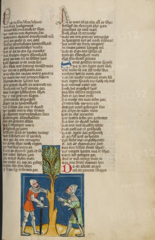 Jonathan Disobeying the Prohibition to Eat; Weltchronik, about 1400-1410. Creator: Unknown.