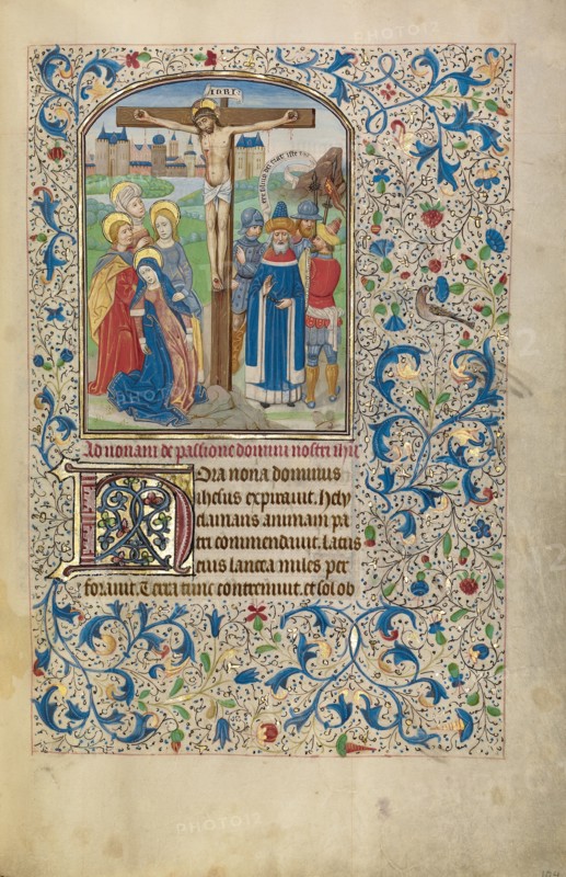 The Crucifixion; Arenberg Hours, early 1460s. Creator: Willem Vrelant.