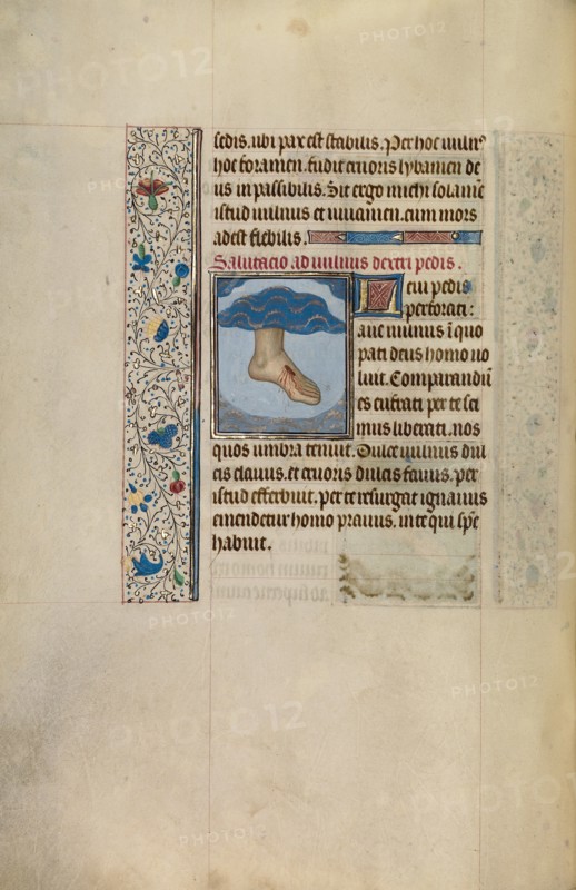 Christ's Left Foot with Wound; Arenberg Hours, early 1460s. Creator: Willem Vrelant.