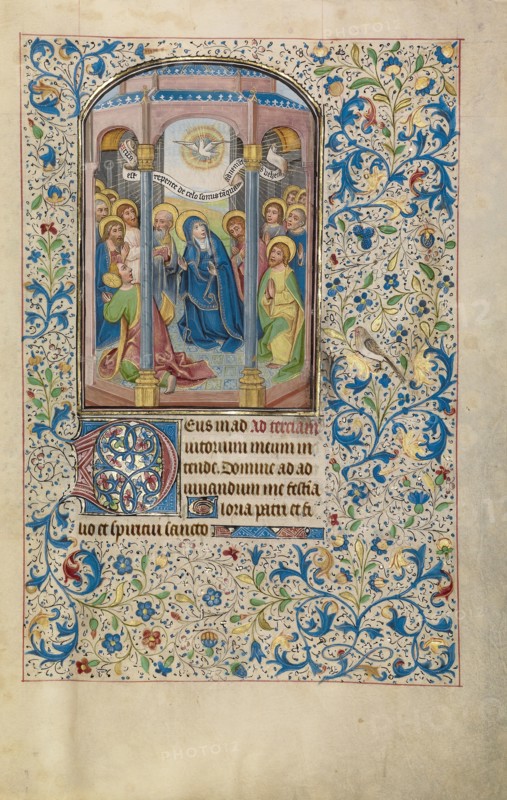 Pentecost; Arenberg Hours, early 1460s. Creator: Willem Vrelant.