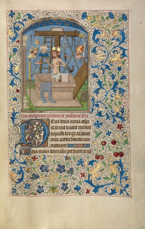 The Man of Sorrows; Arenberg Hours, early 1460s. Creator: Willem Vrelant.