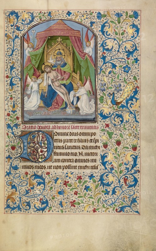 The Throne of Grace Trinity; Arenberg Hours, early 1460s. Creator: Willem Vrelant.