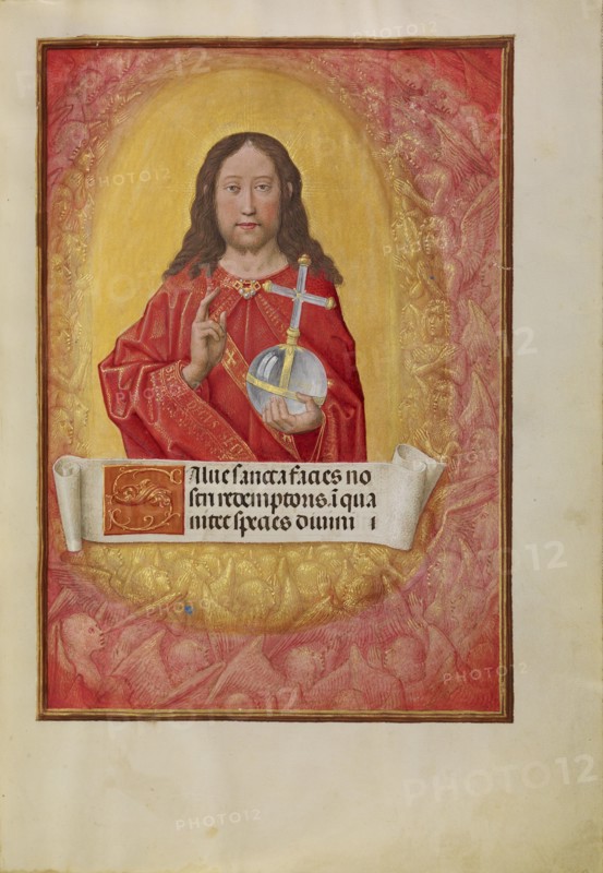 Christ in Majesty; Spinola Hours, about 1510-1520. Creator: Workshop of Master of the First Prayer Book of Maximilian.