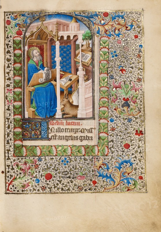 Saint Luke; Book of Hours, about 1440-1450. Creator: Workshop of the Bedford Master.