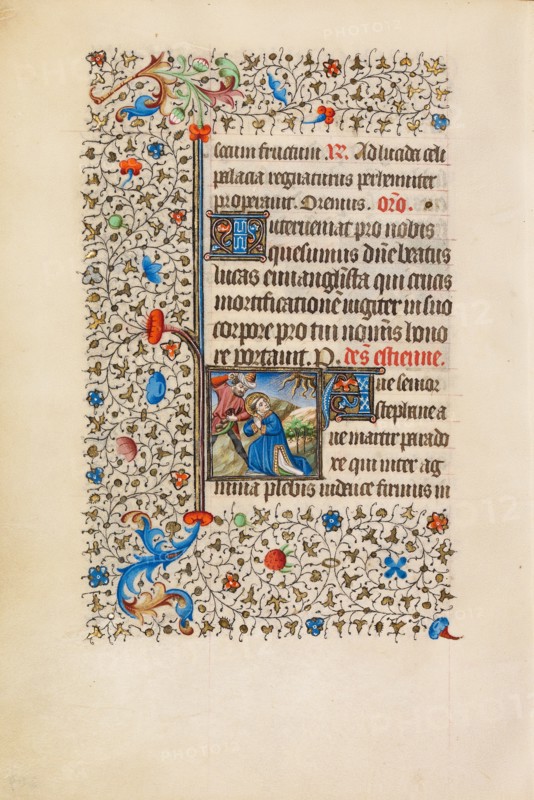 The Stoning of Saint Stephen; Book of Hours, about 1440-1450. Creator: Workshop of the Bedford Master.