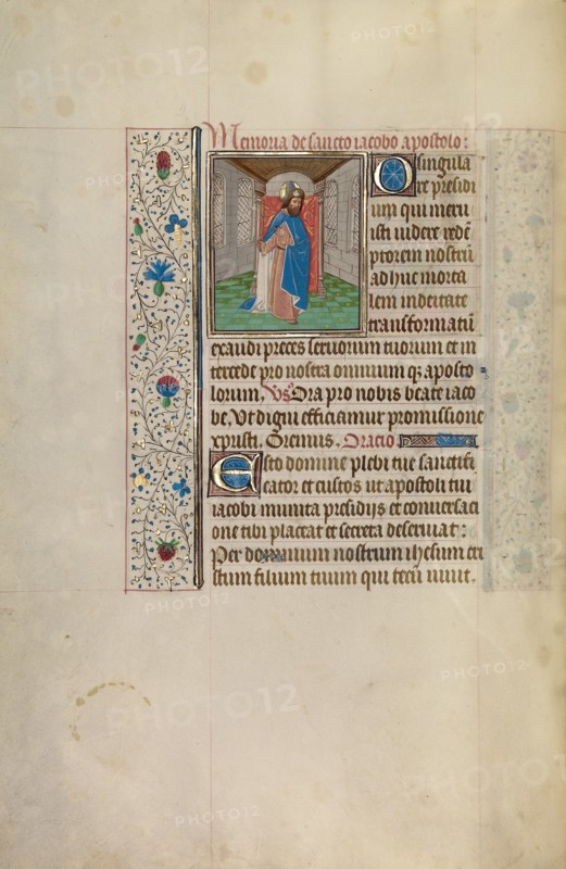 Saint James the Greater; Arenberg Hours, early 1460s. Creator: Workshop of Willem Vrelant.