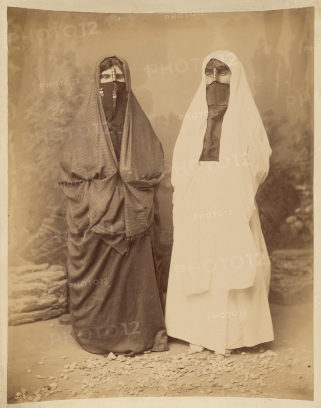 Portrait of Two Women in Middle Eastern Dress, about 1880s. Creator: Felix Bonfils.