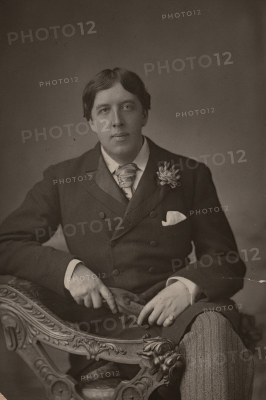 Portrait of Oscar Wilde, 1889. Creator: W&D Downey.