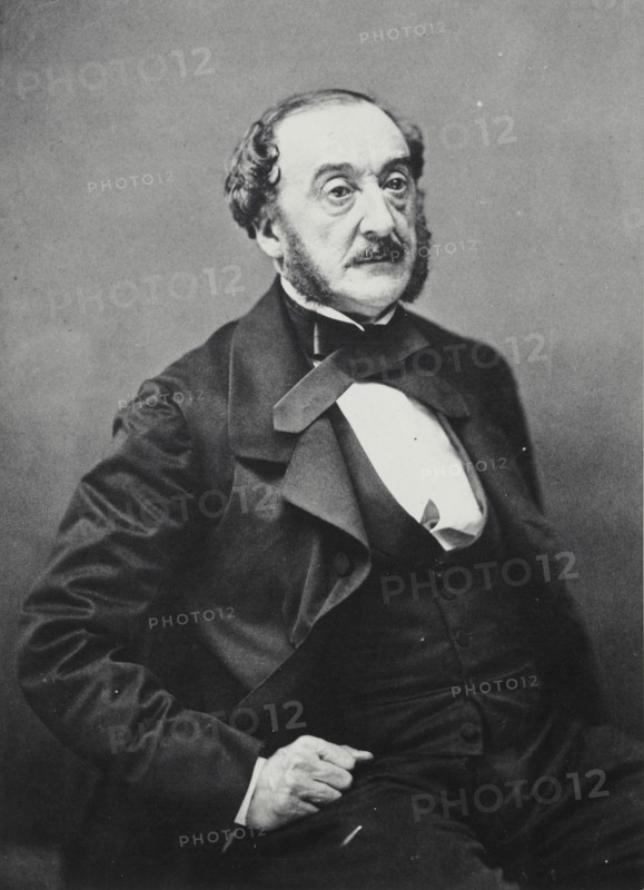 Portrait of a man, negative about 1860-1870; print mid-20th century. Creator: Nadar.