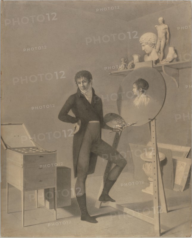 Portrait of an Artist in his Studio, about 1800. Creator: Robert Lefevre.