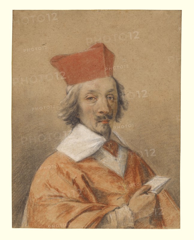 Portrait of Armand-Jean du Plessis, Cardinal de Richelieu, about 1632-1634. Creator: Simon Vouet.