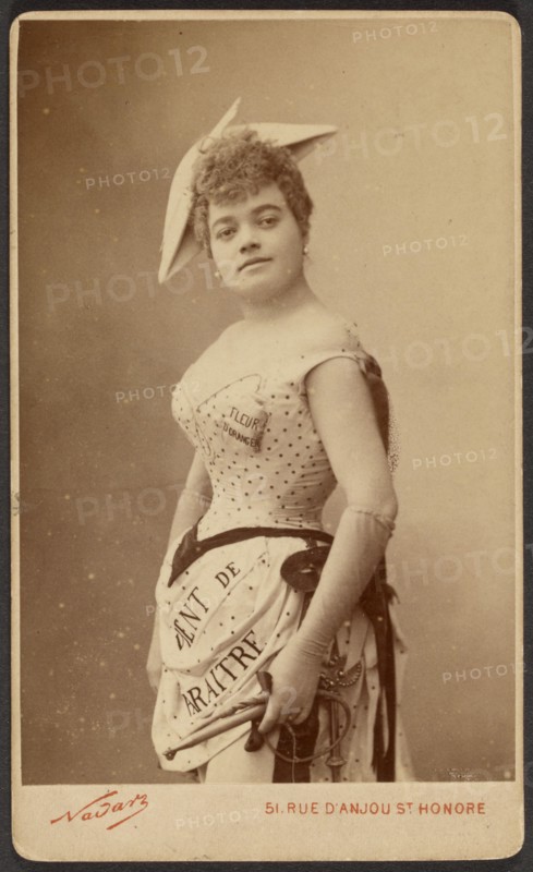 Portrait of young woman, 1878-1885. Creator: Paul Nadar.