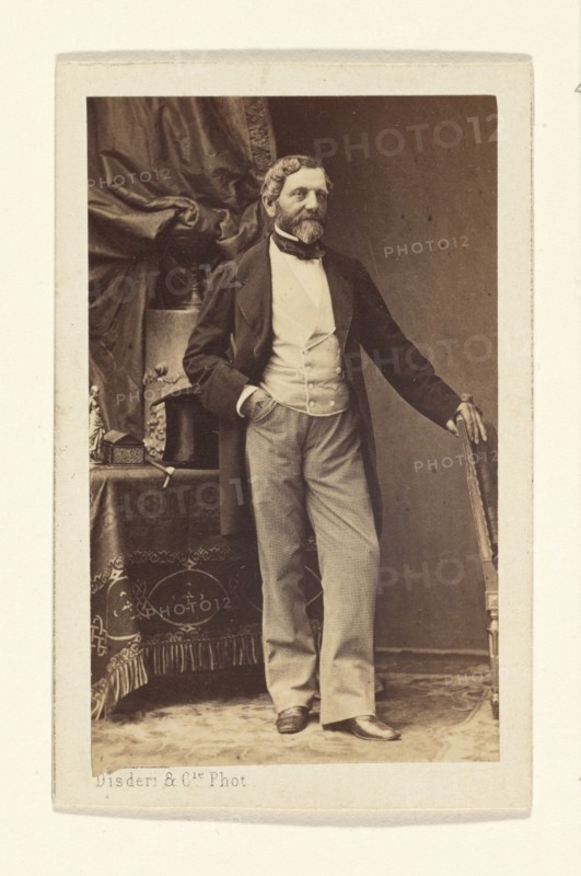 Portrait of a Bearded Man, 1865-1870. Creator: Disdéri & Cie..