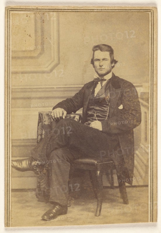 Portrait of a Seated Man with Chin Beard, 1866-1870. Creators: Jacob Byerly, John Davis Byerly.