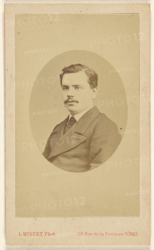 Portrait of Augustin Fabre, 1865-1870. Creator: Louis Huguet.