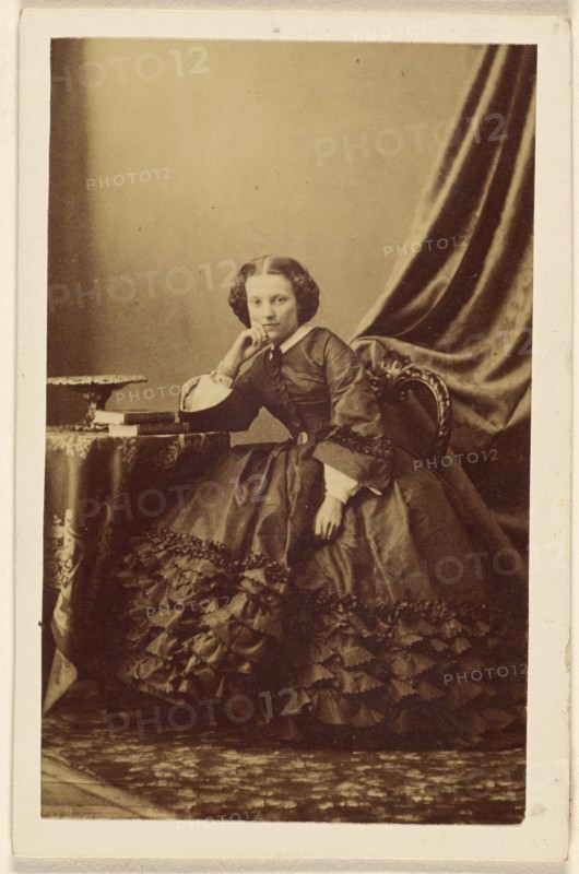 Portrait of a girl seated, 1865-1870. Creator: Unknown.