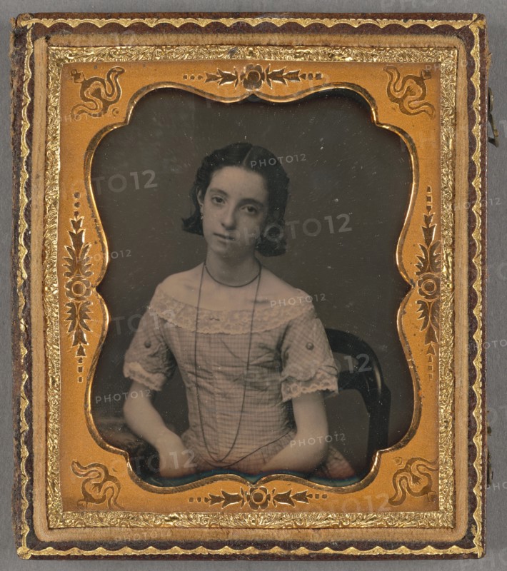 Portrait of a Young Woman, about 1855. Creator: Unknown.
