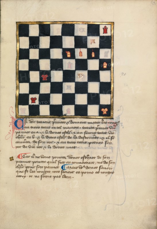 Chess Problem, late 14th century. Creator: Unknown.