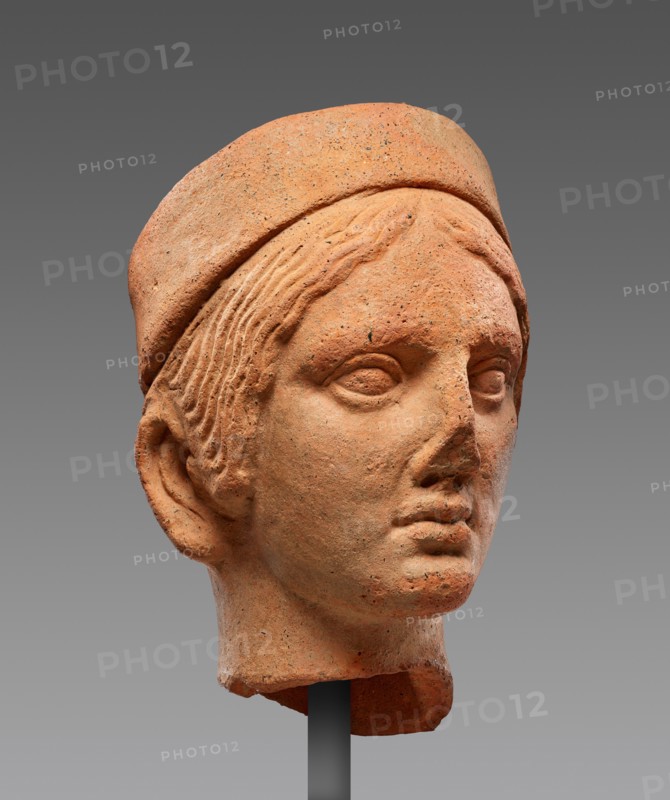 Female Head with a Polos, 1st century B.C. Creator: Unknown.